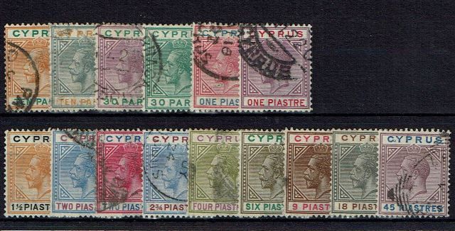 Image of Cyprus SG 85/99 FU British Commonwealth Stamp